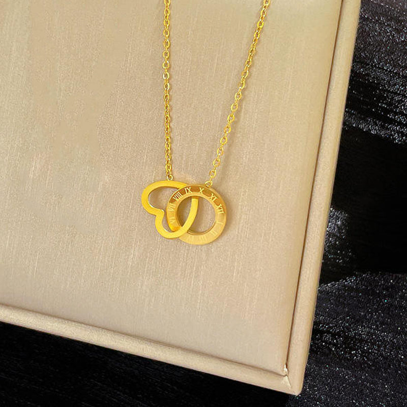 Love Circle Necklace – 18K True Gold Plated | Minimalist Elegance