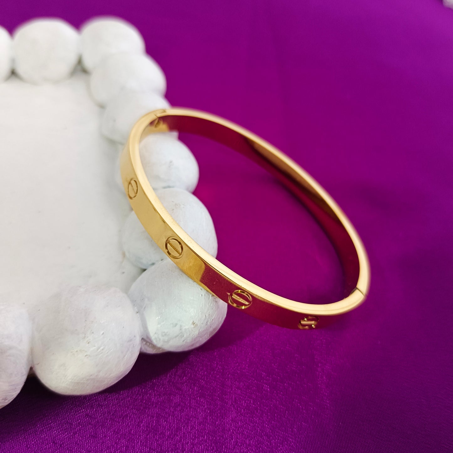 18K Real Gold-Plated Elegant Bangle