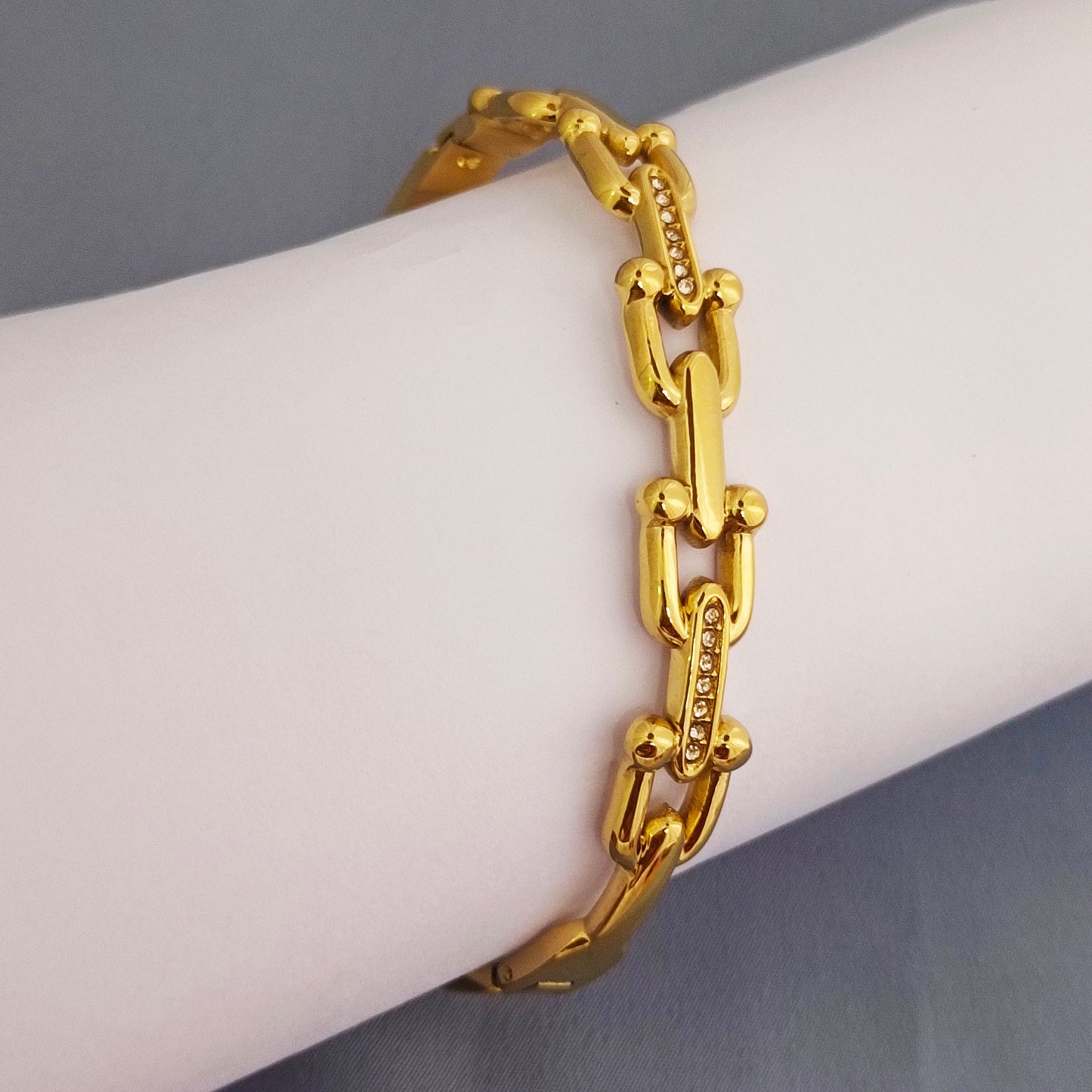 Summer Splash 18K Gold-Plated Zircon Anti-Tarnish Bracelet