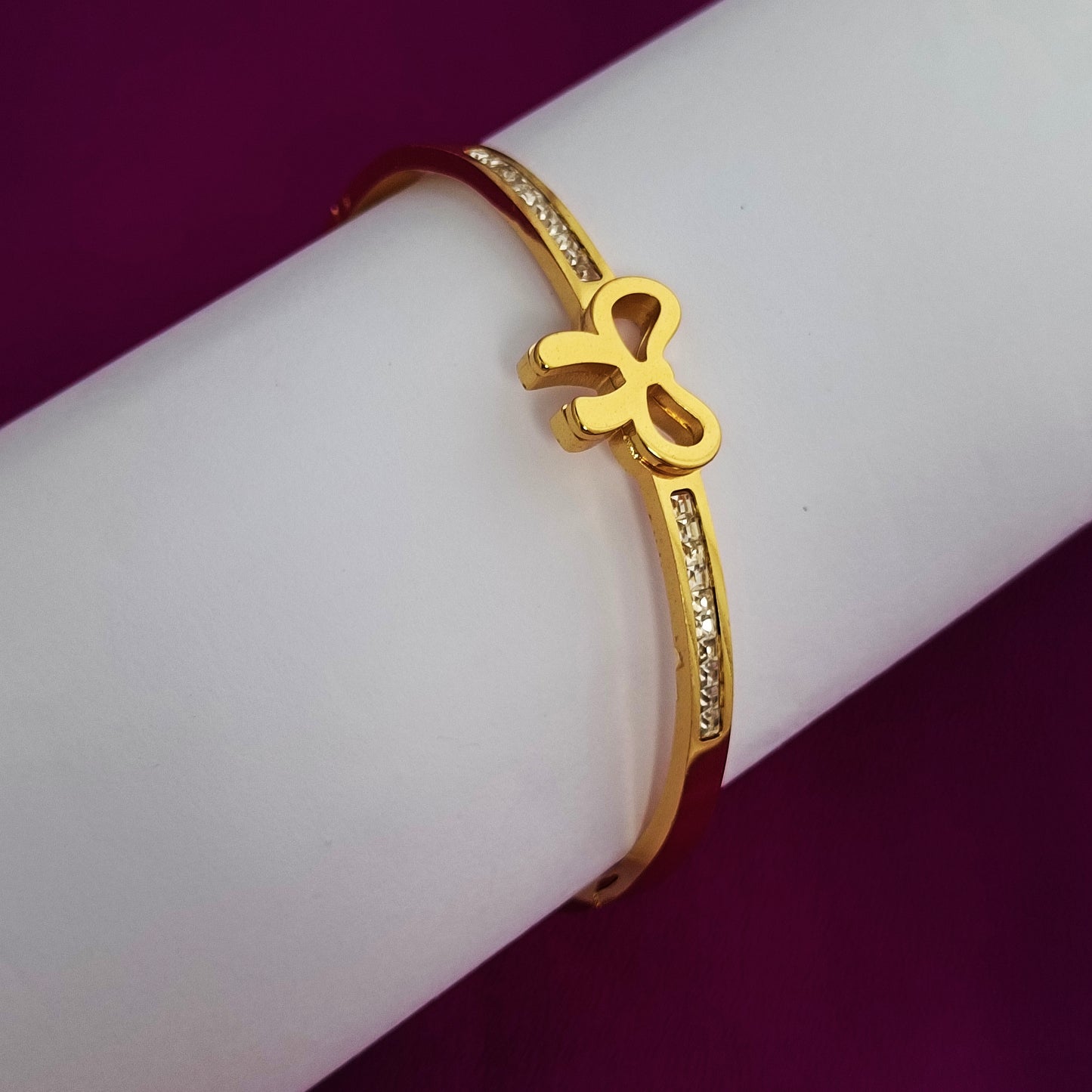 18K Gold-Plated Zircon Anti-Tarnish Bracelet