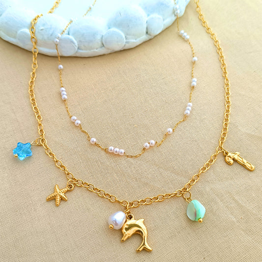 18K Gold-Plated Sea Collection – Anti-Tarnish Jewelry