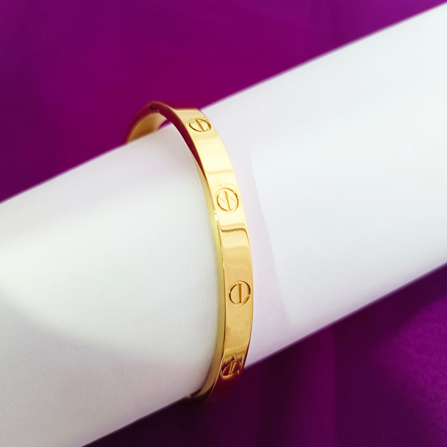 18K Real Gold-Plated Elegant Bangle